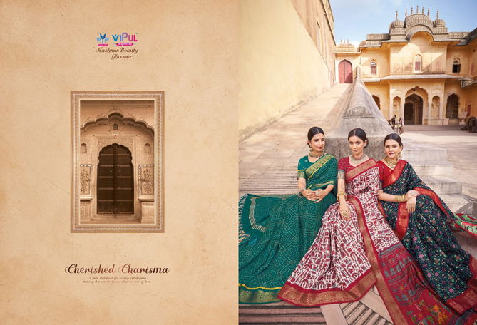 Kashmiri beuty By Vipul Designer Wedding Sarees Catalog